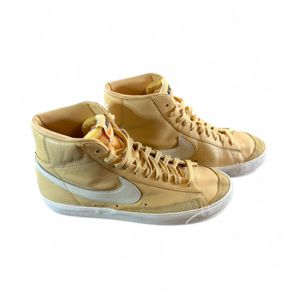 Size 11 Nike Blazer 77  Mid Canvas Sneakers Butter Sesame Suede Shoes Women’s